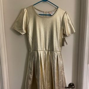 Gold Amelia Dress
